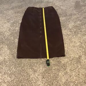 Brown corduroy long skirt in Excellent condition. Button down. Size 6.